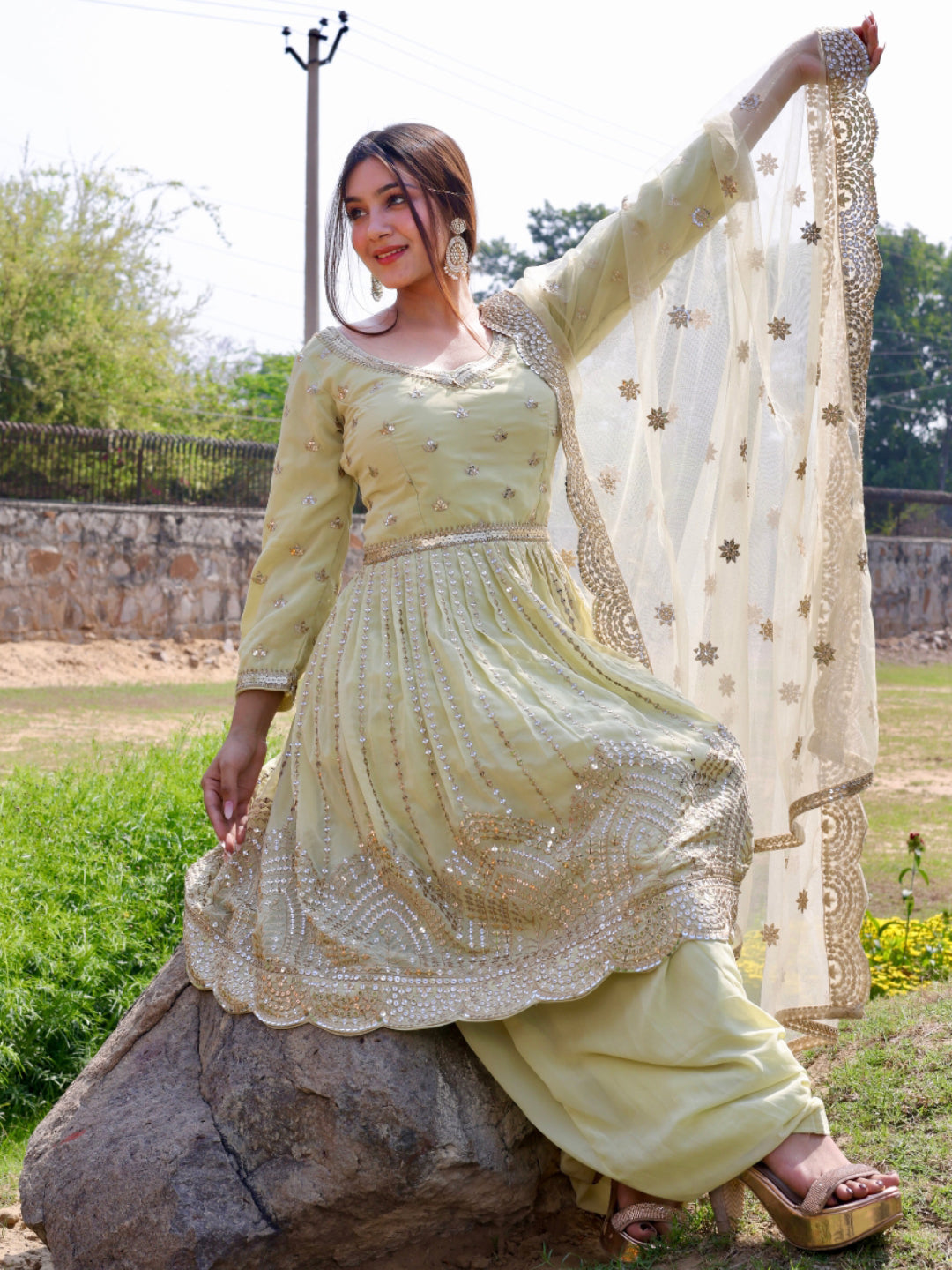 All Suit Dupatta – Tagged Yellow– Chhabra 555